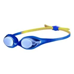 Occhialini Arena Spider Mirror Junior Blu Giallo Lenti A Specchio Blu