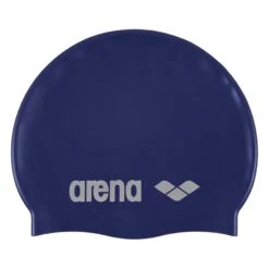 Cuffia Da Nuoto Arena Classic Silicone Blu Scuro Argento