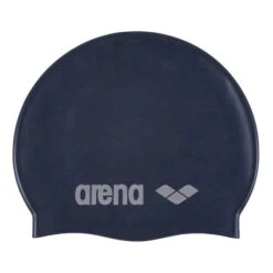 Cuffia Arena Classic Silicone Junior Blu Argento