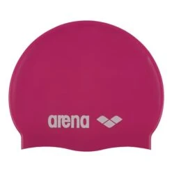 Cuffia Arena Classic Silicone Junior Fucsia Bianco