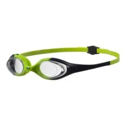 Occhialini Arena Spider Junior Verde Con Lenti Trasparenti