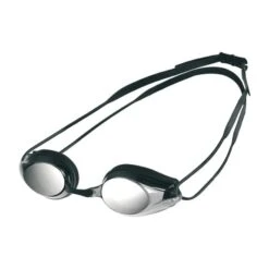 Occhialini Arena Tracks Mirror Nero Con Lenti A Specchio