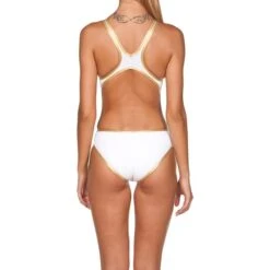 Costume Arena One Biglogo Bianco Dorato Donna -Arena ar 001198 103 004