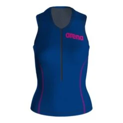 Top Triathlon Arena ST 2.0 Senza Maniche Blu Rosa Donna -Arena ar 001507 729 3