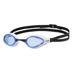 Occhialini Arena Air Speed Nero Bianco Con Lenti Blu