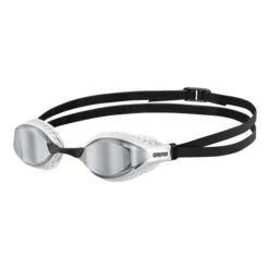 Occhialini Arena Air Speed Nero Bianco Con Lenti A Specchio