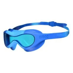 Occhialini Arena Spider Mask Blu Con Lenti Blu Bambini