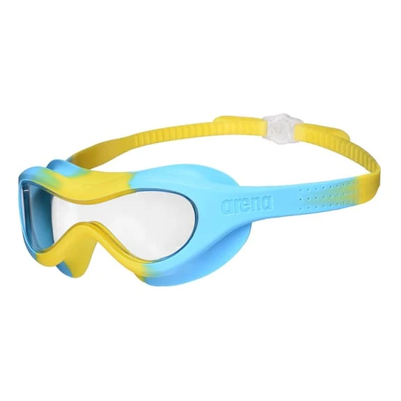 Occhialini Arena Spider Mask Blu Giallo Con Lente Traspirante Bambini 3 Occhialini Arena Spider Mask Blu Giallo Con Lente Traspirante Bambini