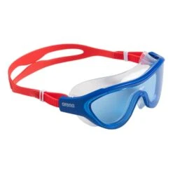 Occhialini Nuoto Arena The One Rosso Blu Con Lenti Trasparenti Blu Bambini -Arena ar 004309 200 003